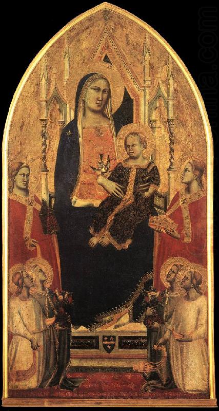 Madonna and Child Enthroned with Angels and Saints sd, GADDI, Taddeo